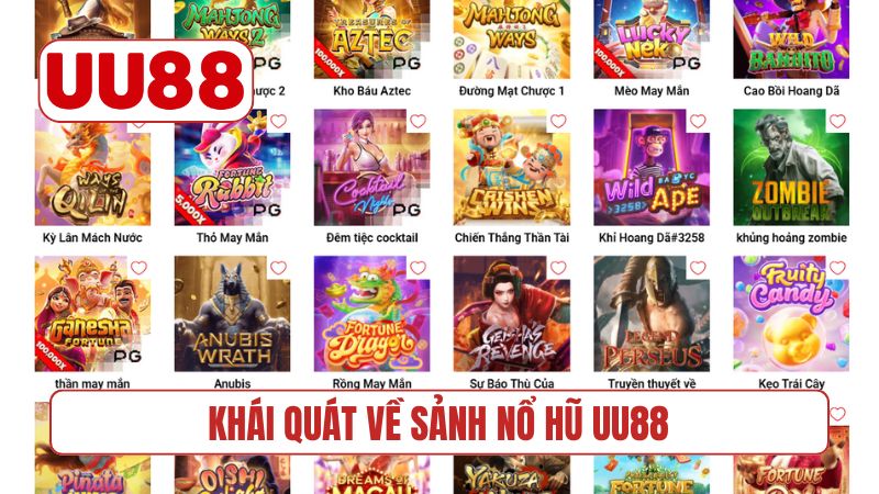 Khái quát về sảnh nổ hũ UU88